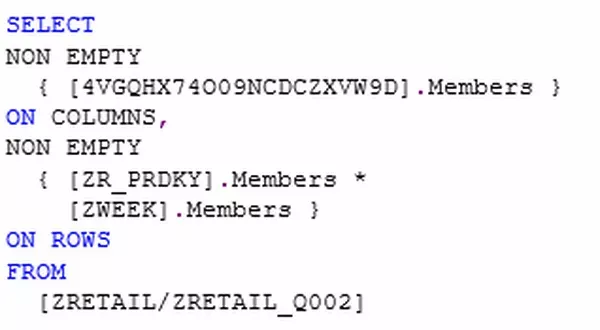 Accessing a new dimension of SAP BW with MDX