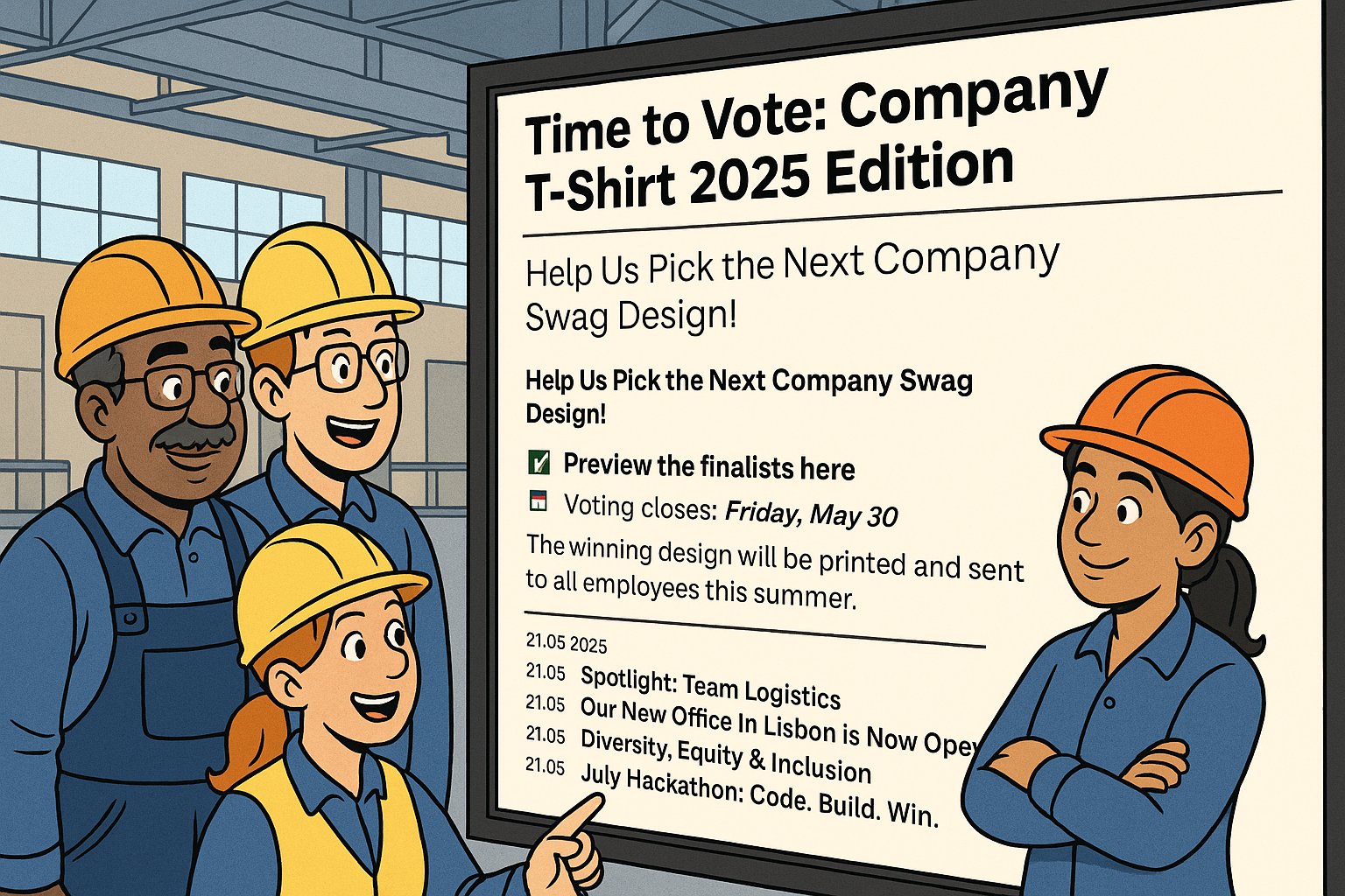 How to Build a Company Newsstand with a SharePoint List (and Peakboard Magic)