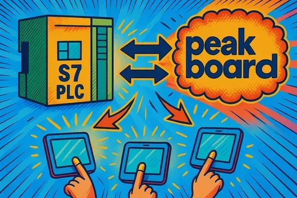 Hub Flows III - One PLC to Feed Them All - Using Peakboard Flows to share and distribute Siemens S7 values