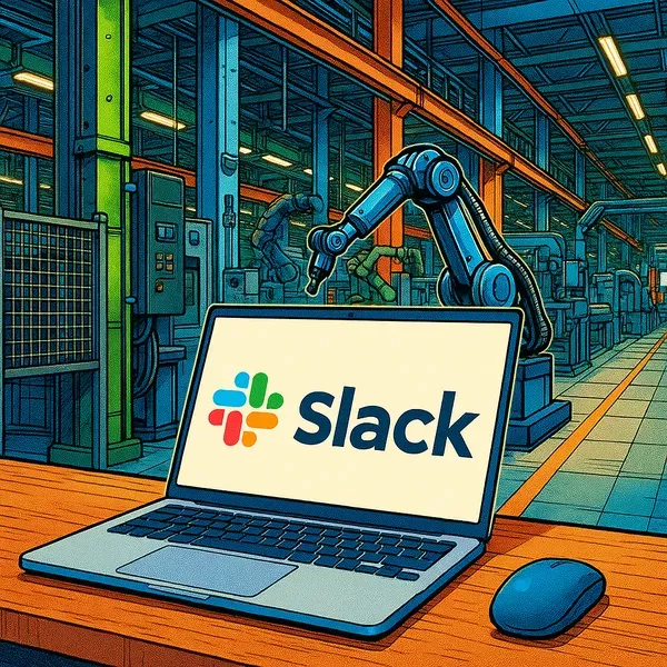 Real-Time Factory Gossip - Peakboard to Slack