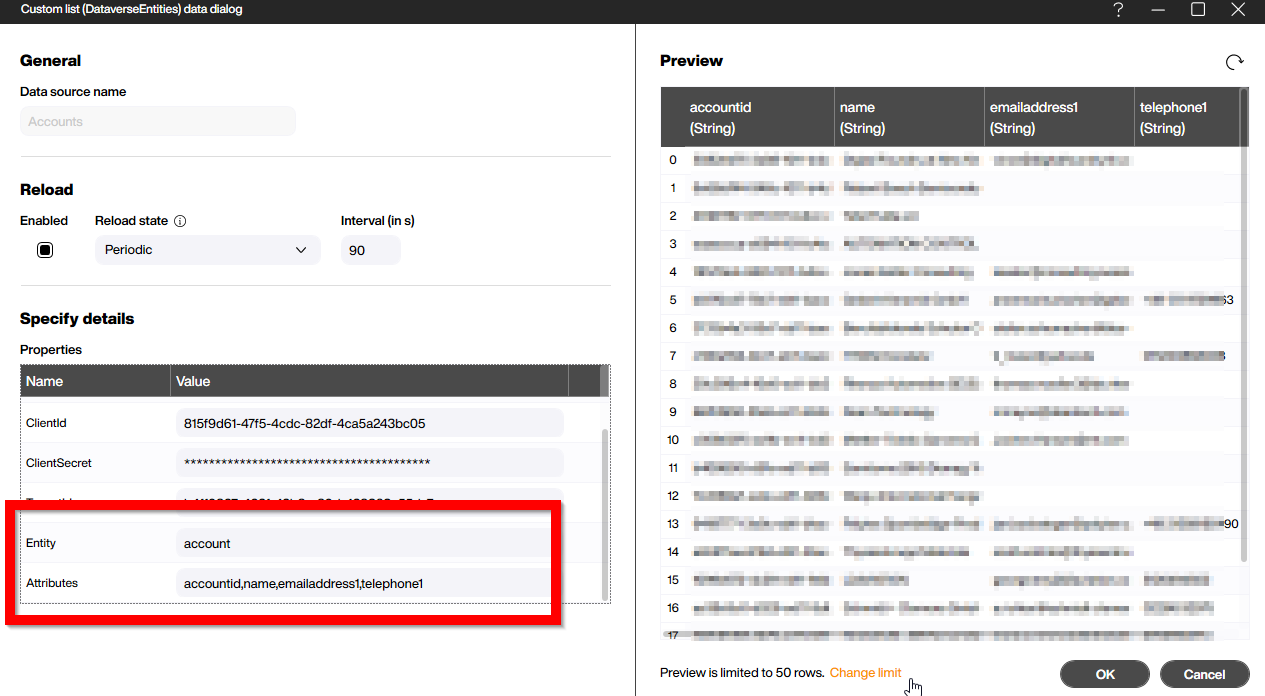 Dataverse Dataflow Output Example