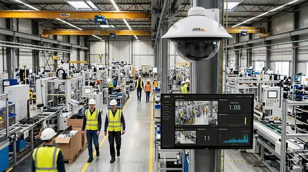 Eye in the Sky Meets Data on the Fly - Axis Q3556 and Peakboard