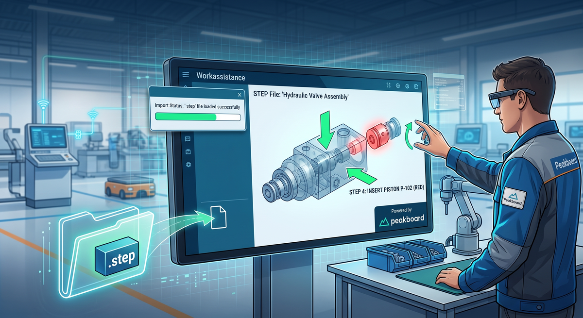 Smarter Assembly Lines - Leveraging STEP Files for Worker Assistance Systems