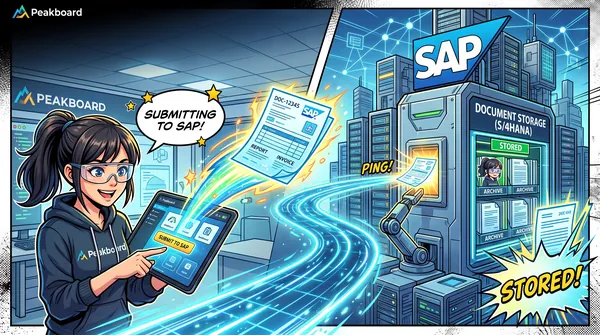 Straight into the SAP DMS - Uploading Documents from Peakboard